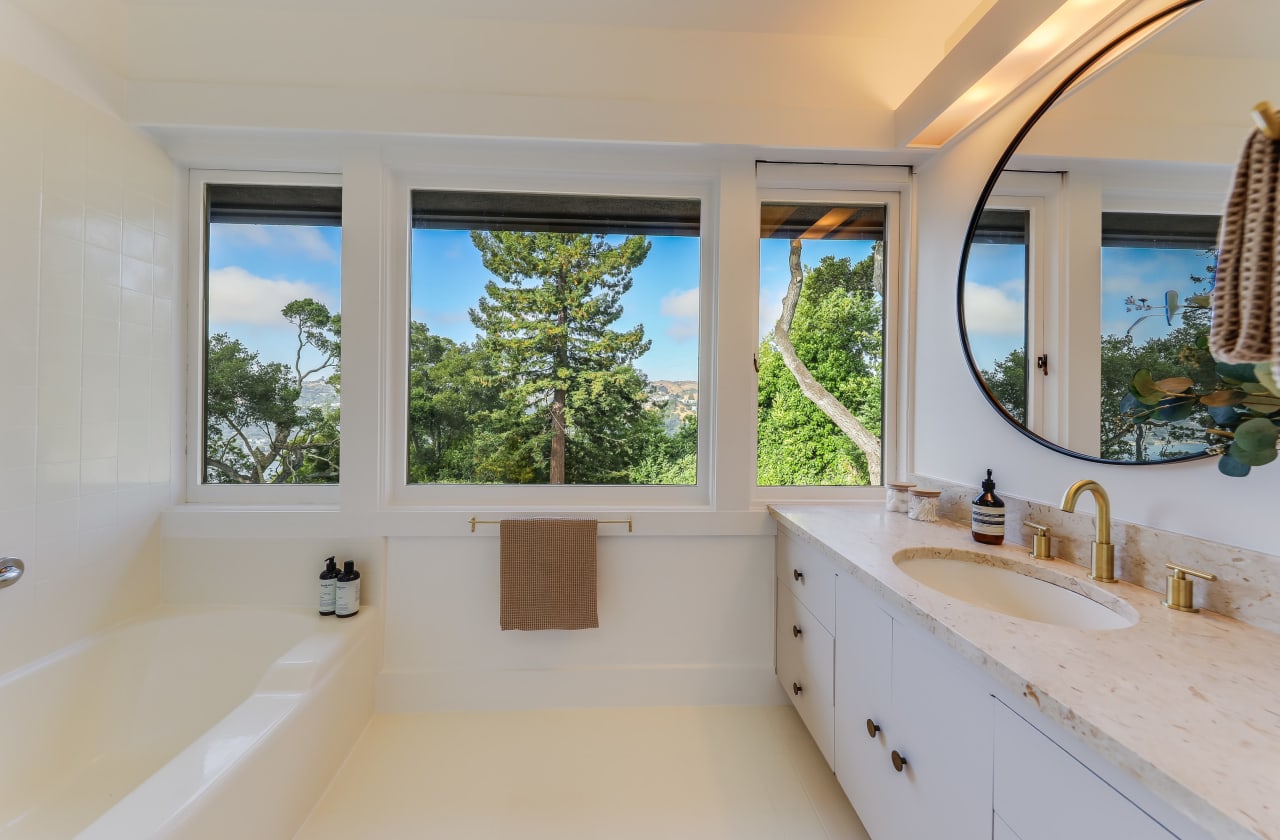 Stylish and Renovated with Sweeping Views Across the Bay