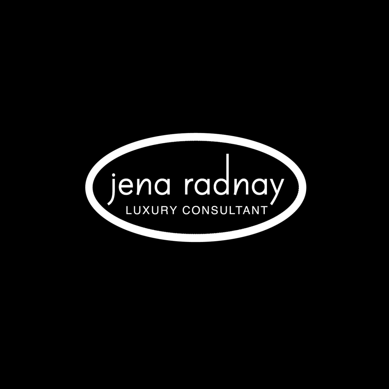 Jena Radnay luxury consultant black and white logo