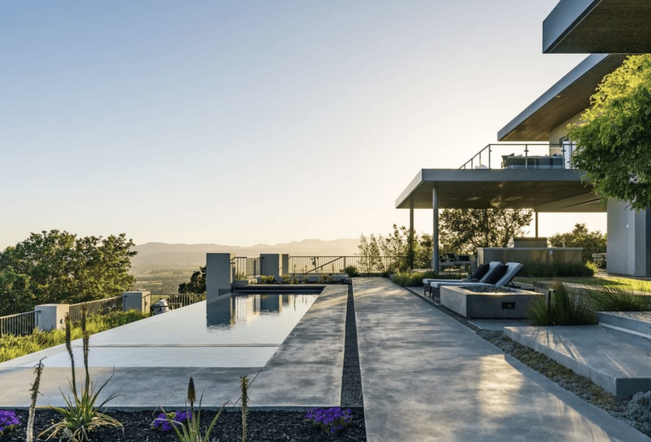 Inside A Contemporary Wine Country Aerie