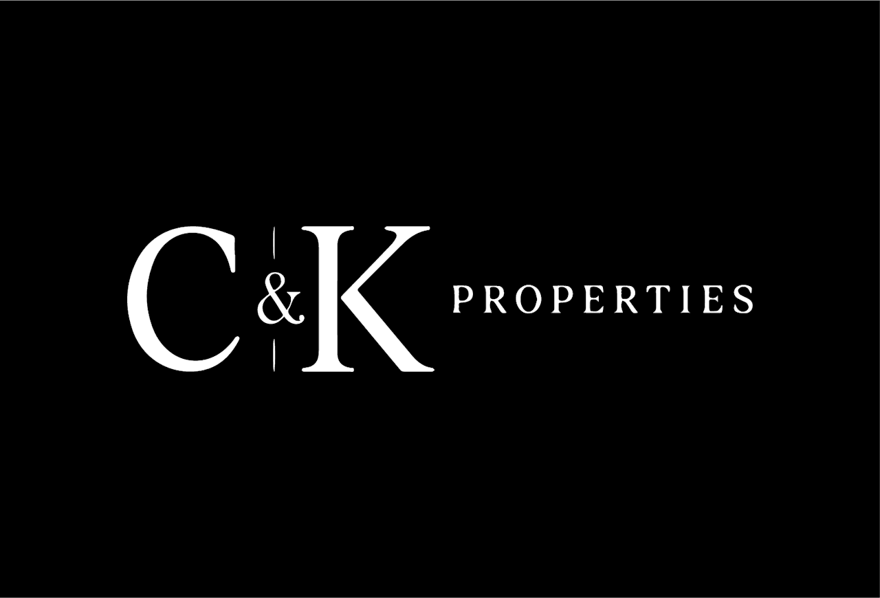 C&K Properties Logo with black background