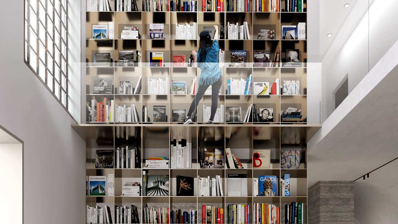 A closer look at Exclusive Penthouse Libraries With Architectural Details