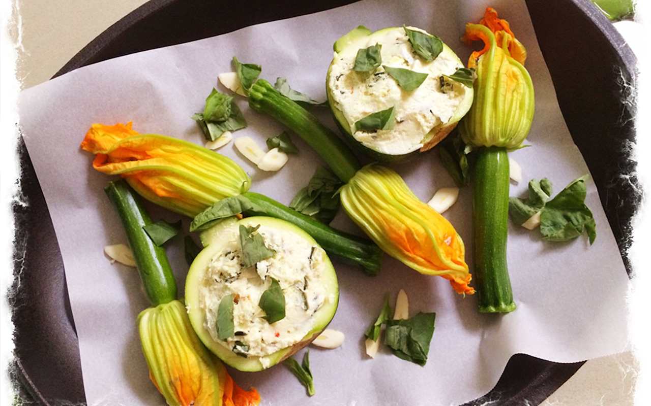 Stuffed Zucchini Flowers with Ricotta and Basil Blog