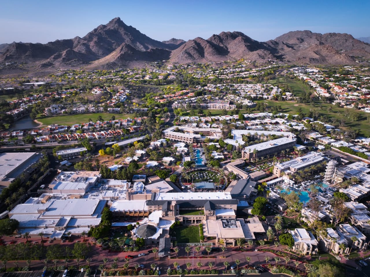 Aerial of Biltmore in Phoenix, Arizona