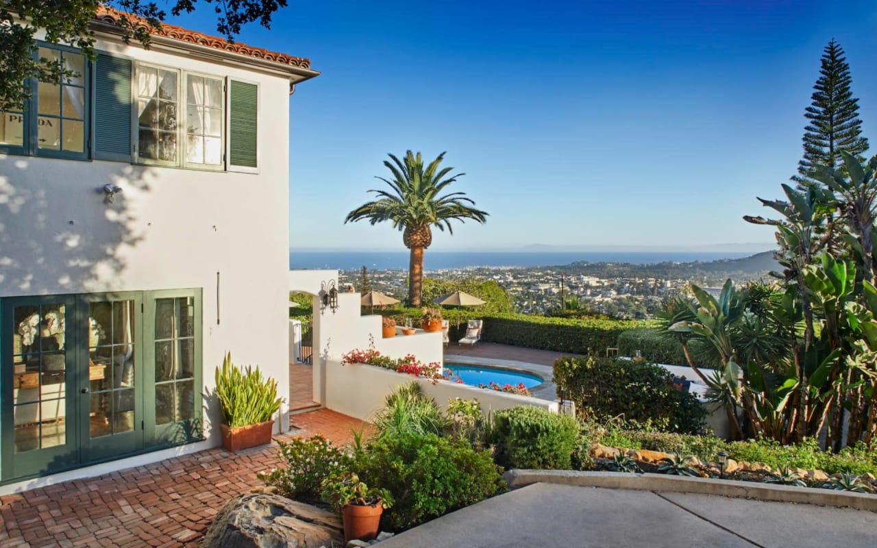 RECENT SALE THE RIVIERA - OCEAN VIEW SPANISH HOME SANTA BARBARA CA