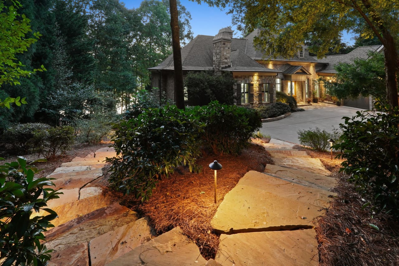 Quiet Listing: Elegant Lakefront Estate on 3 Acres in Alpharetta Georgia - Serene Views & Modern Luxuries Await