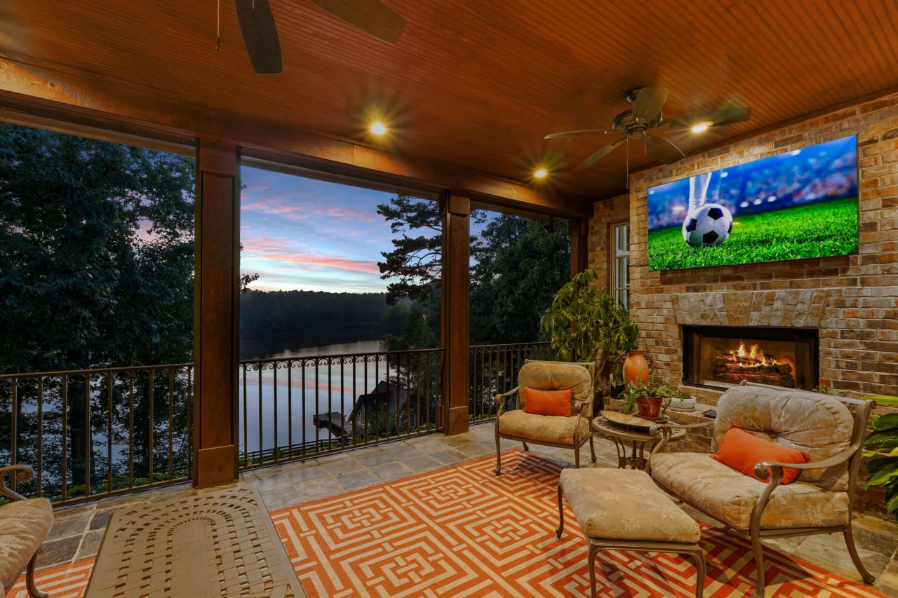 Quiet Listing: Elegant Lakefront Estate on 3 Acres in Alpharetta Georgia - Serene Views & Modern Luxuries Await