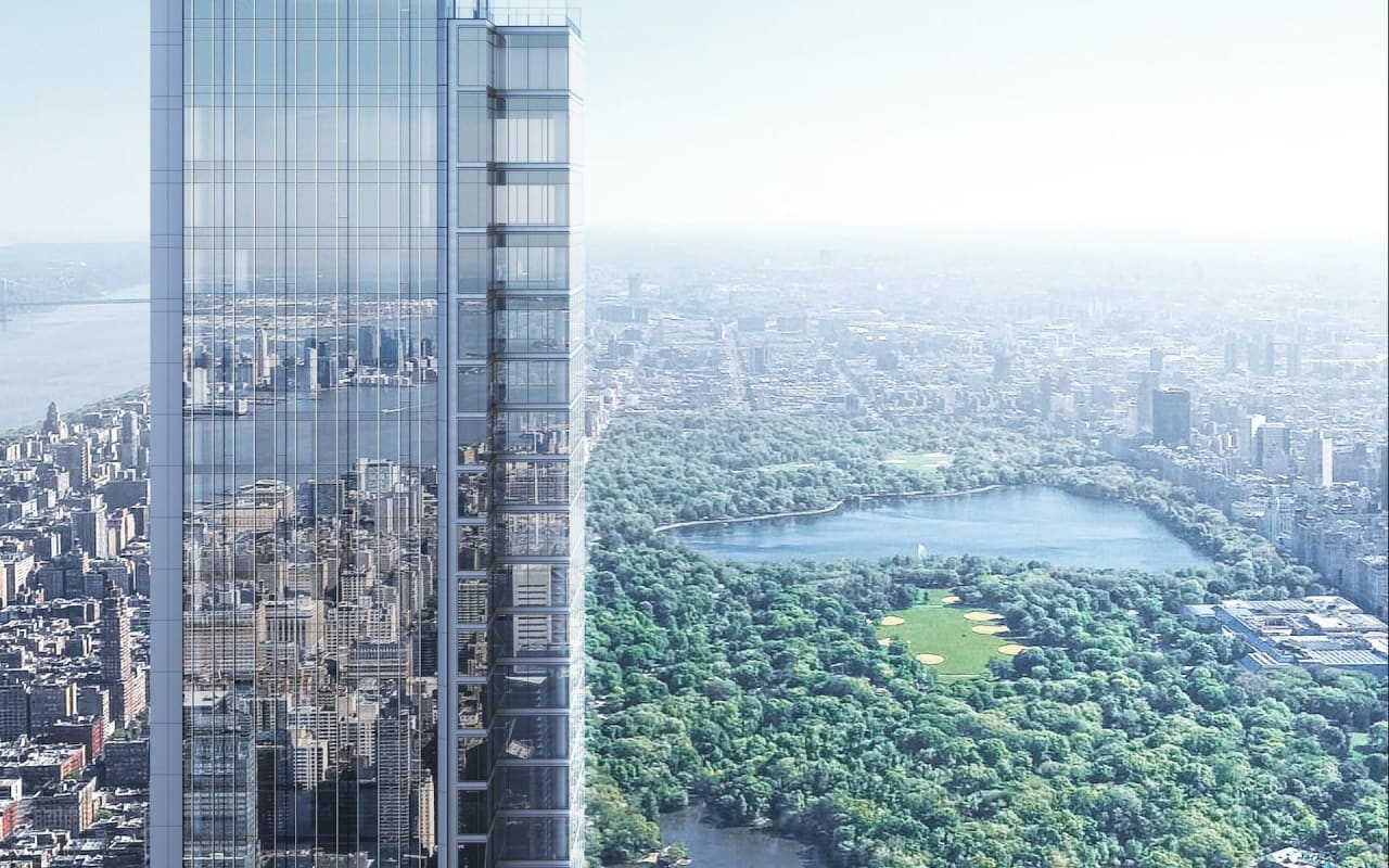 1,300-foot-high Duplex at Central Park Tower Asks $150m