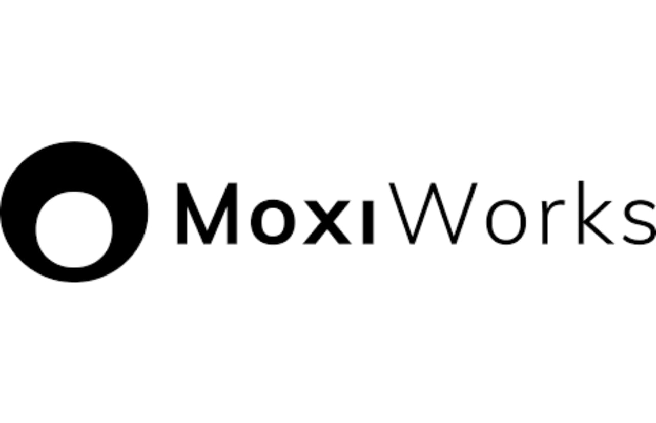 The MoxiWorks logo, a real estate technology company. 