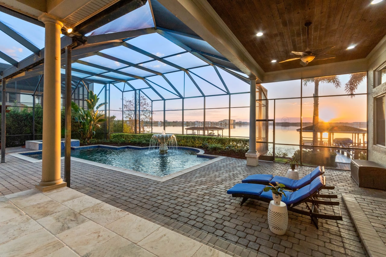 Dr Phillips Lakefront Luxury Pool Home