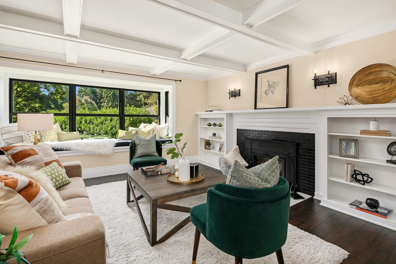 staged living room in normandy park