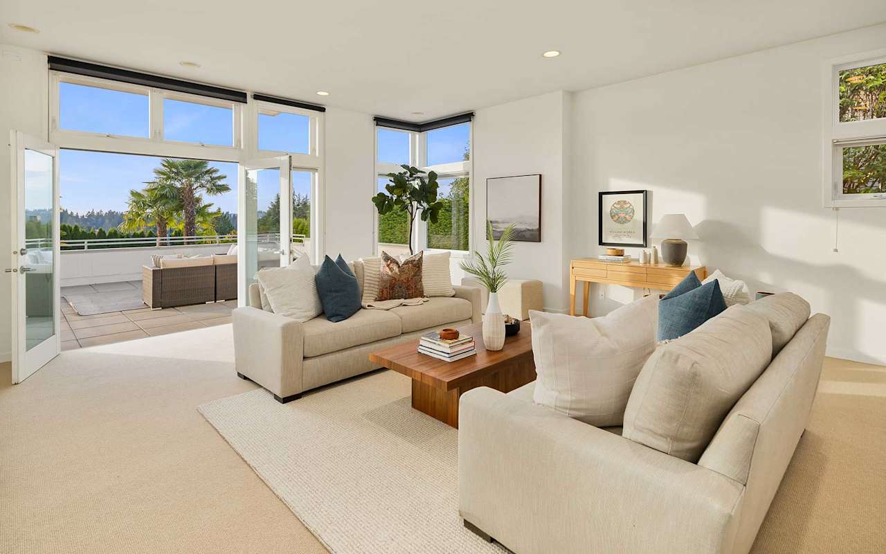 Sleek, LightFilled View Modern On Yarrow Point Team Foster