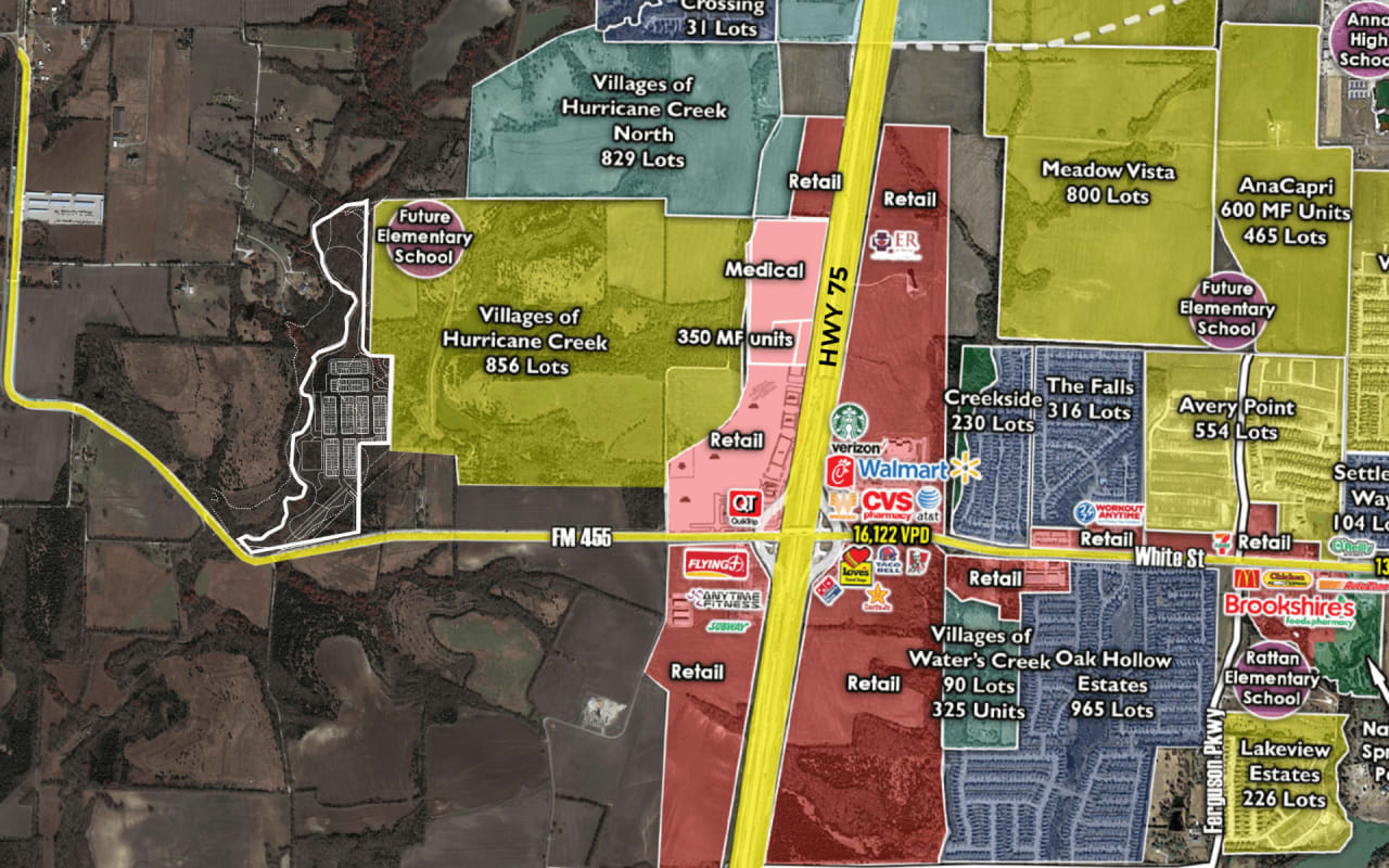 The Parks at Hurricane Creek LandVest Development Texas Real Estate