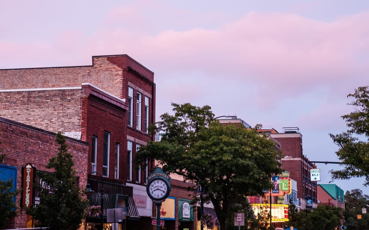 Front Street Traverse City Sunset