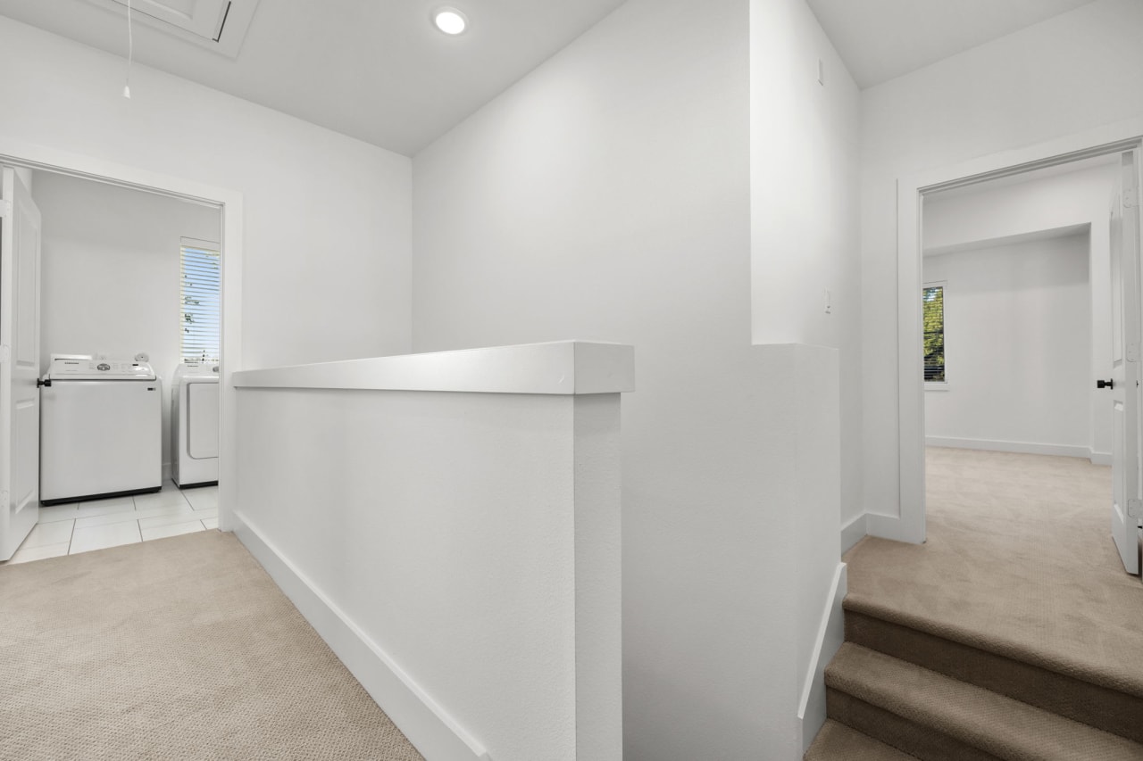 hallway in a Houston townhome 