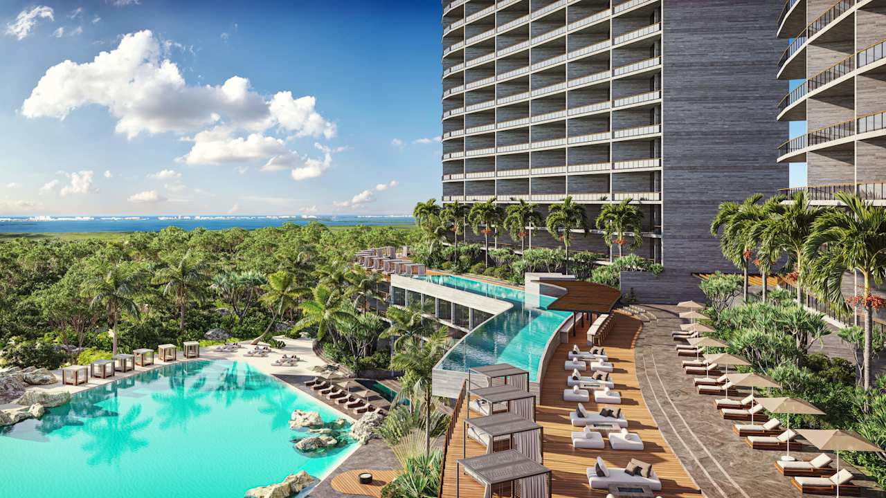 NEW Luxury Project Condo for Sale in Cancun with Lagoon and Ocean View Pool