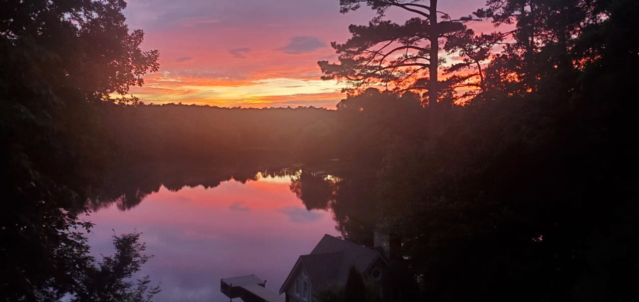 Quiet Listing: Elegant Lakefront Estate on 3 Acres in Alpharetta Georgia - Serene Views & Modern Luxuries Await