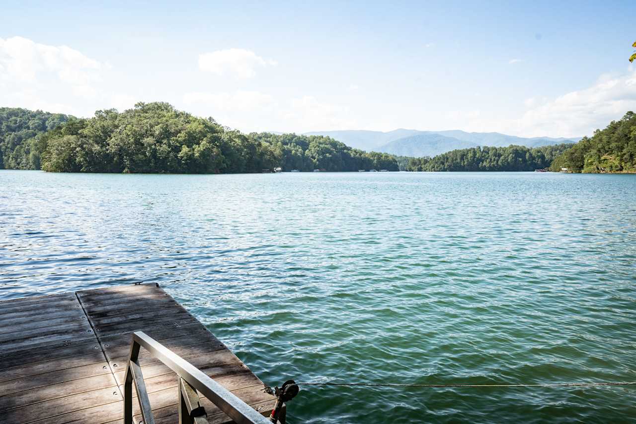 lake fontana north carolina nc mountains pier recreation