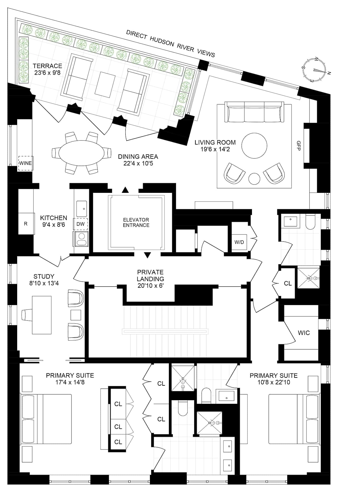 Fresh Look at Maison Hudson Penthouse Ultra Luxury Short Term Rental In Nyc
