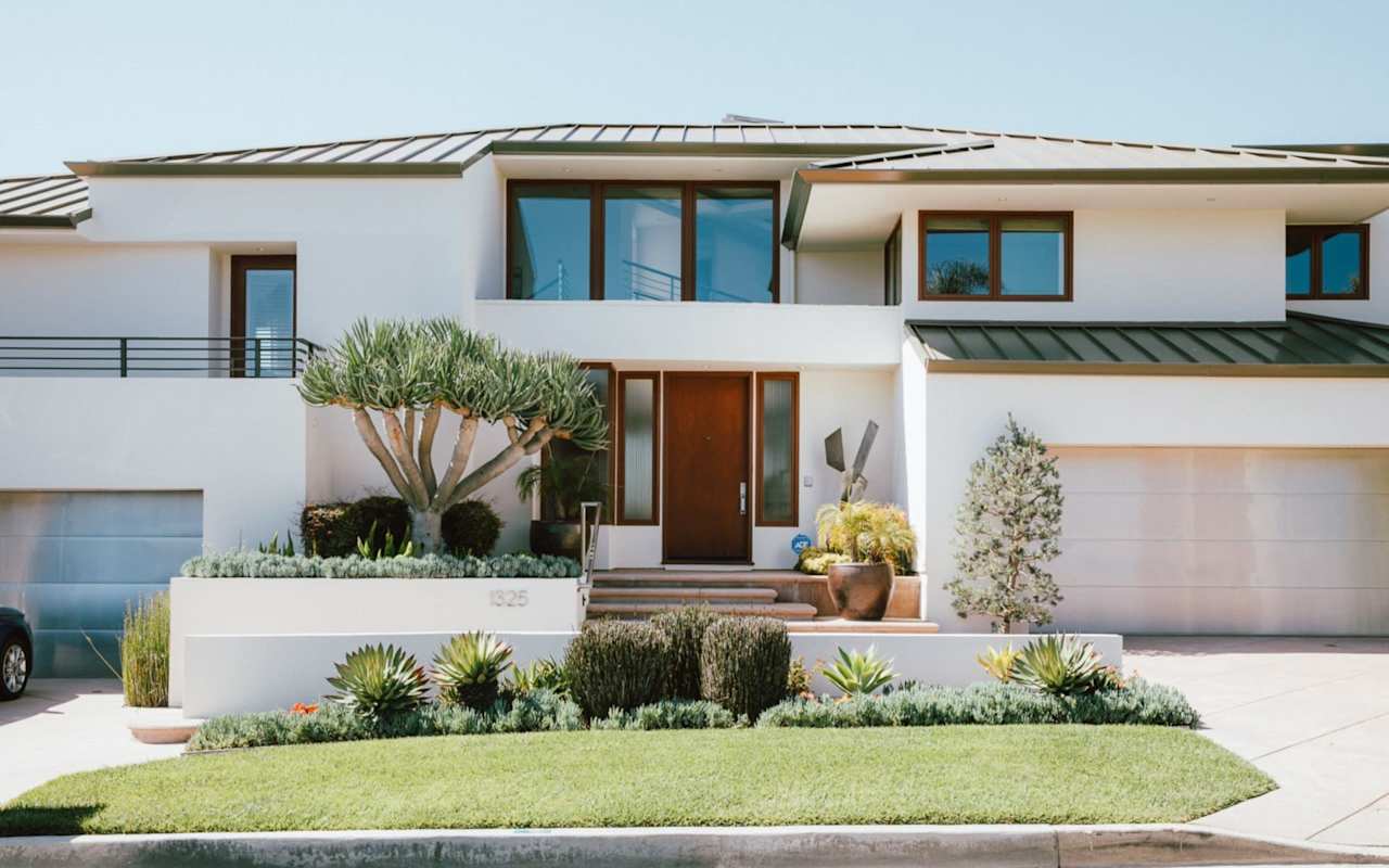 front door of a beautiful luxury home in La Jolla