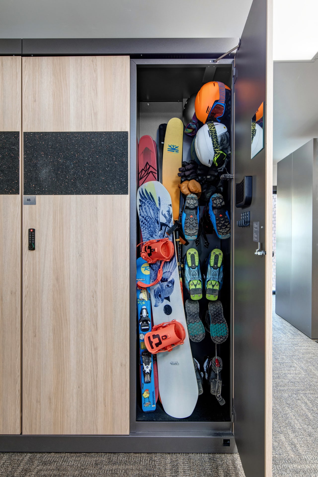 The Ridge Ski Lockers In Park City offer modern convenience 