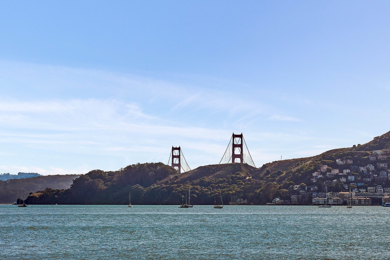 Waterfront Golden Gate View Home with Private Pier- Represented Buyer