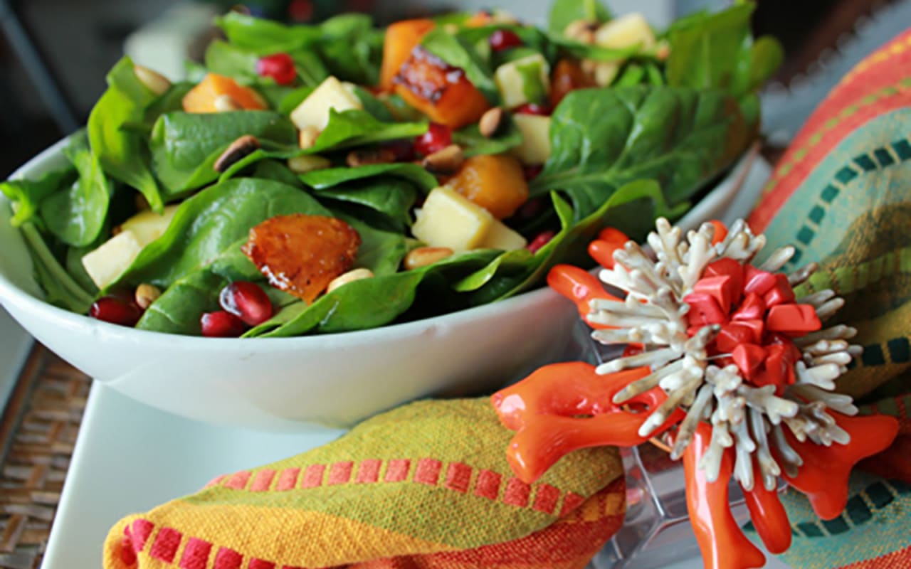 Butternut Squash And Arugula Winter Salad