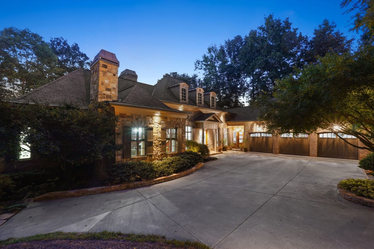 Quiet Listing: Elegant Lakefront Estate on 3 Acres in Alpharetta Georgia - Serene Views & Modern Luxuries Await