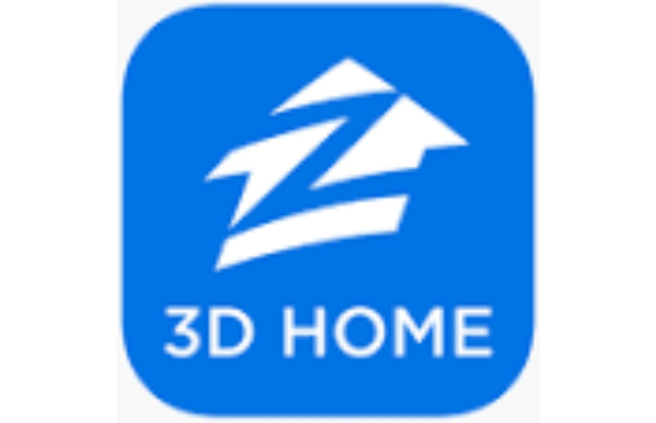 A logo for a 3D home viewing service.