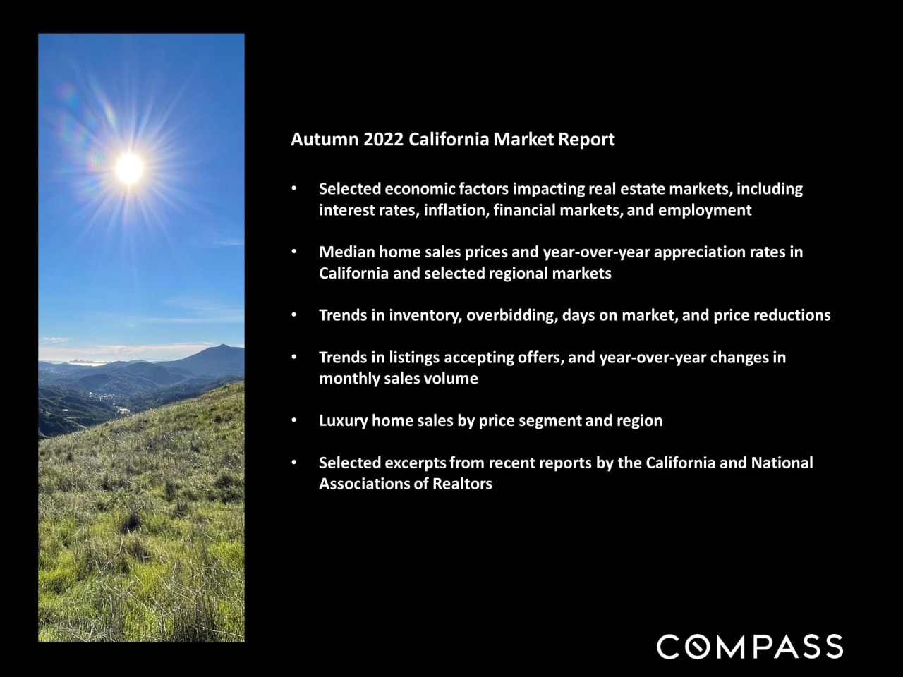 The California Real Estate Market Autumn Report San Francisco Real