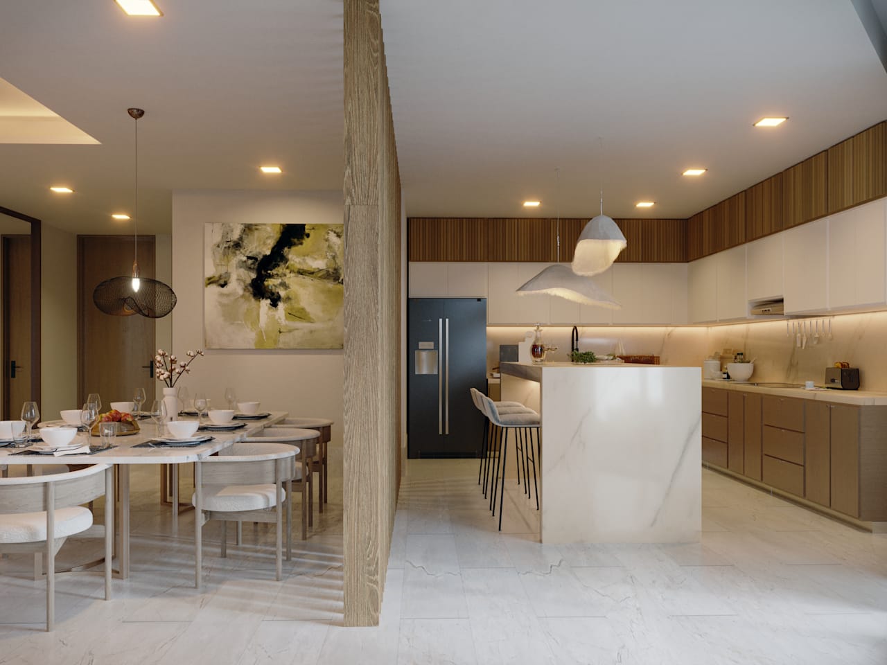 Exclusive Luxury Condos for sale in Cancun in Puerto Cancun / Kitchen