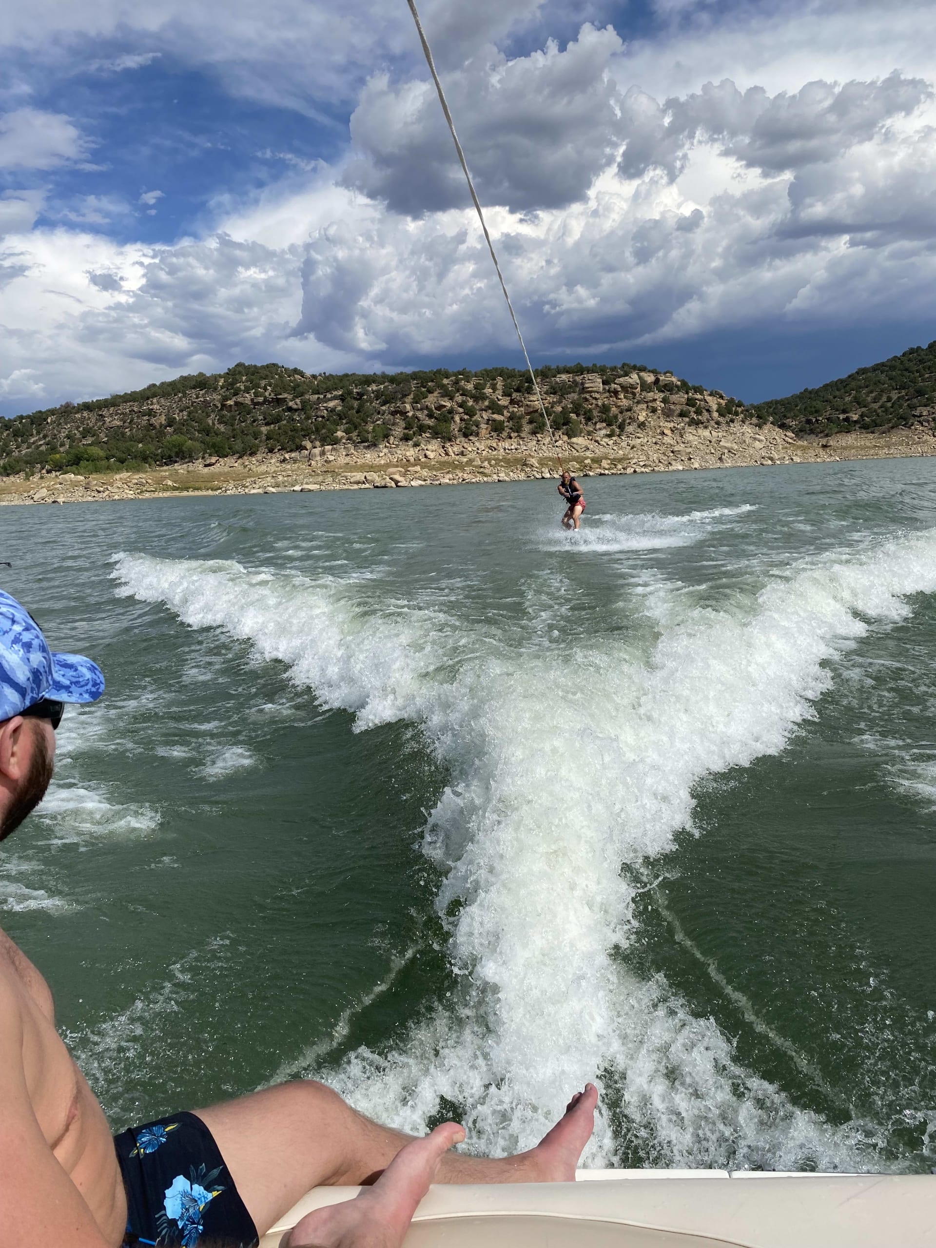 Waterskiing at Navajo Reservoir