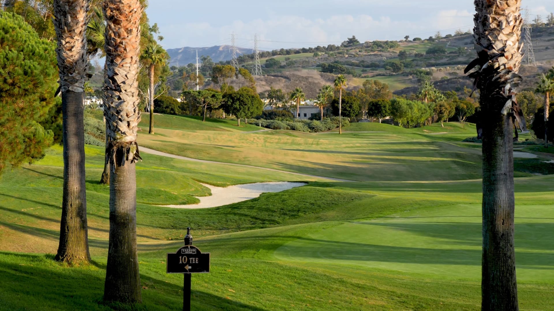 Lush green Talega golf course