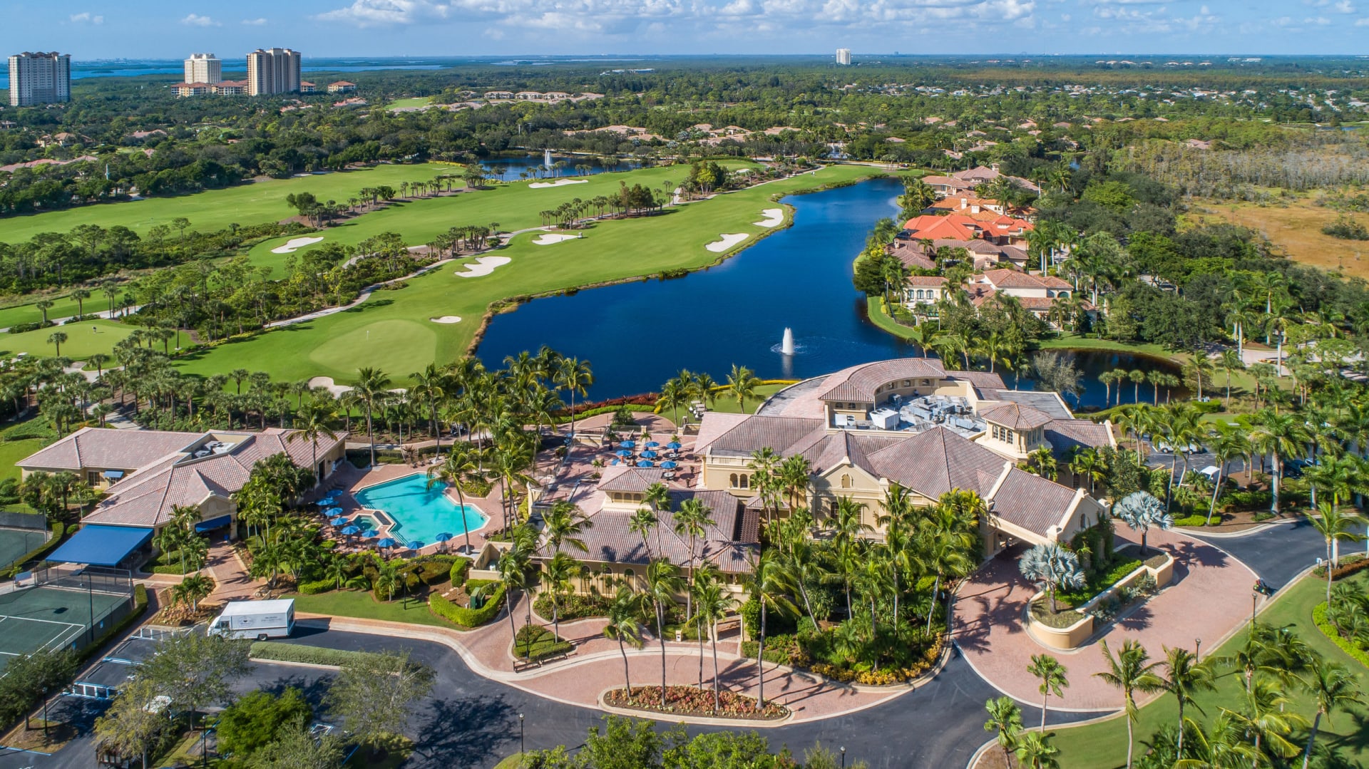 Pelican Landing The Colony Golf And Bay Club Bonita Springs Estero Aerial Stock Photography 7 Of 8 Scaled Mark