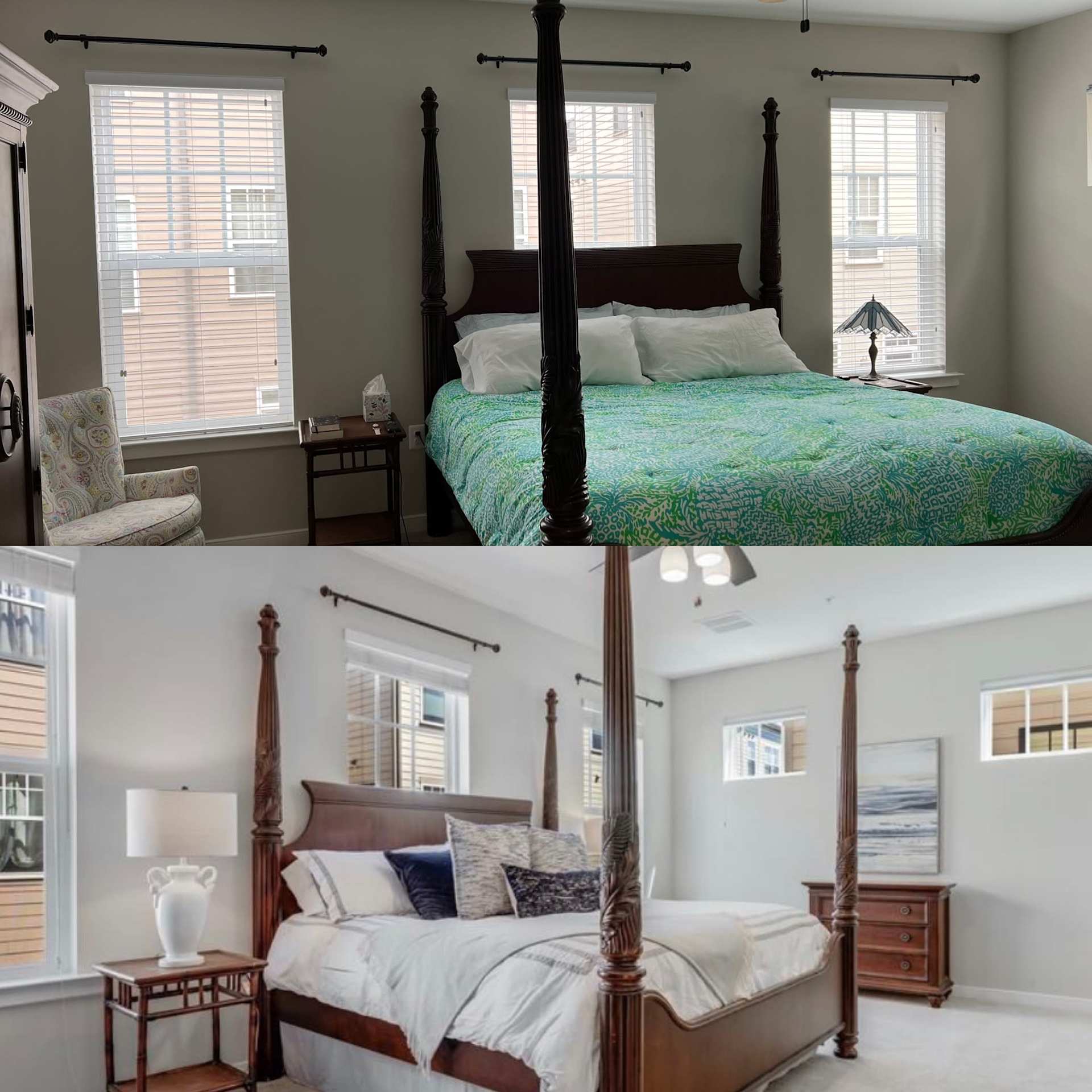 Home Staging Before And After Leesburg Townhouse