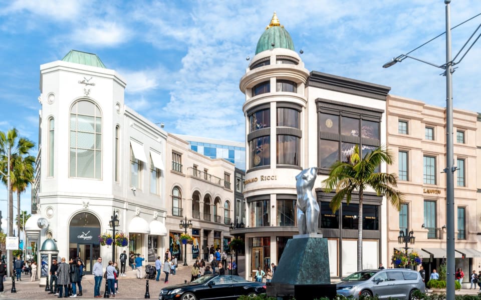 Black Porsche  Rodeo Drive Beverly Hills, California 90210