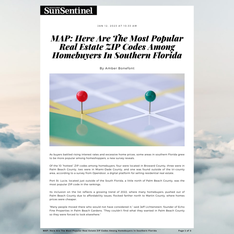 MAP Here are the most popular real estate ZIP codes among homebuyers