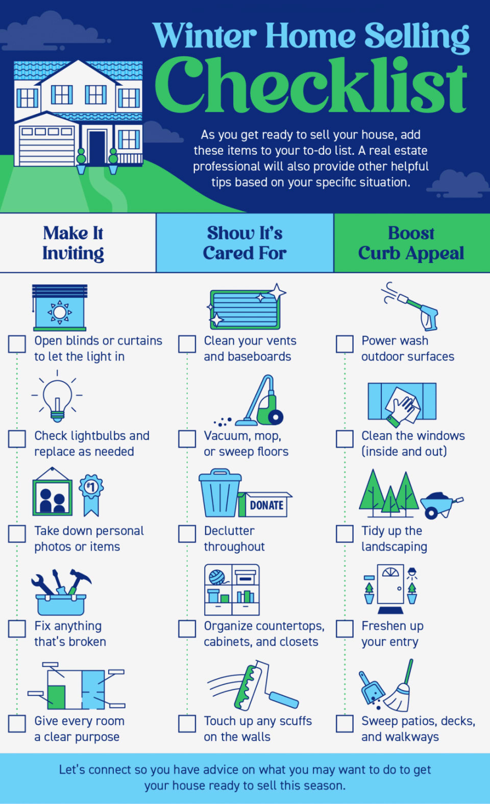 Shareable Infographic: New home checklist for clients