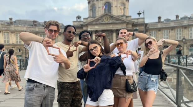 The Cube team on a trip to Paris