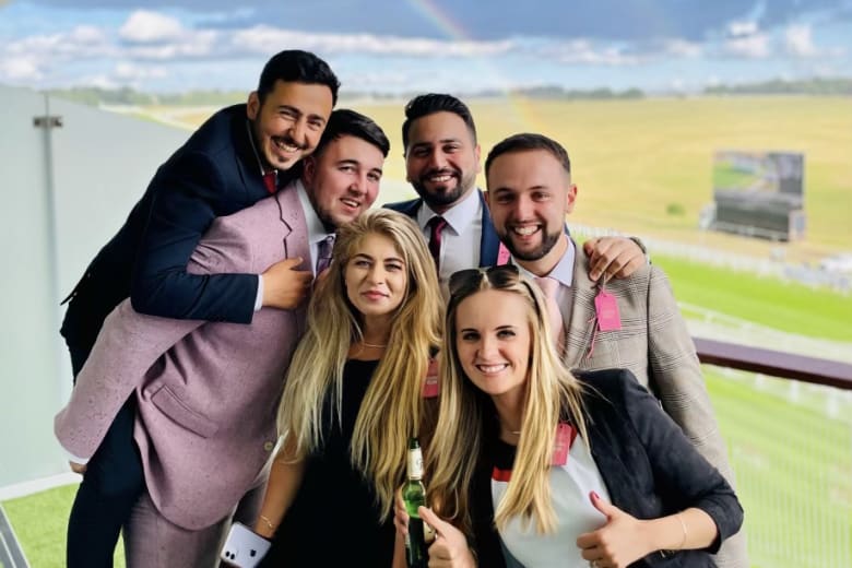The Cube team on a reward day out