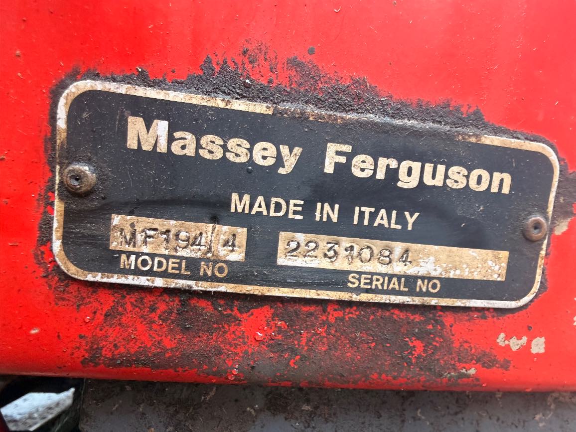 MASSEY FERGUSON 194-4 画像 5