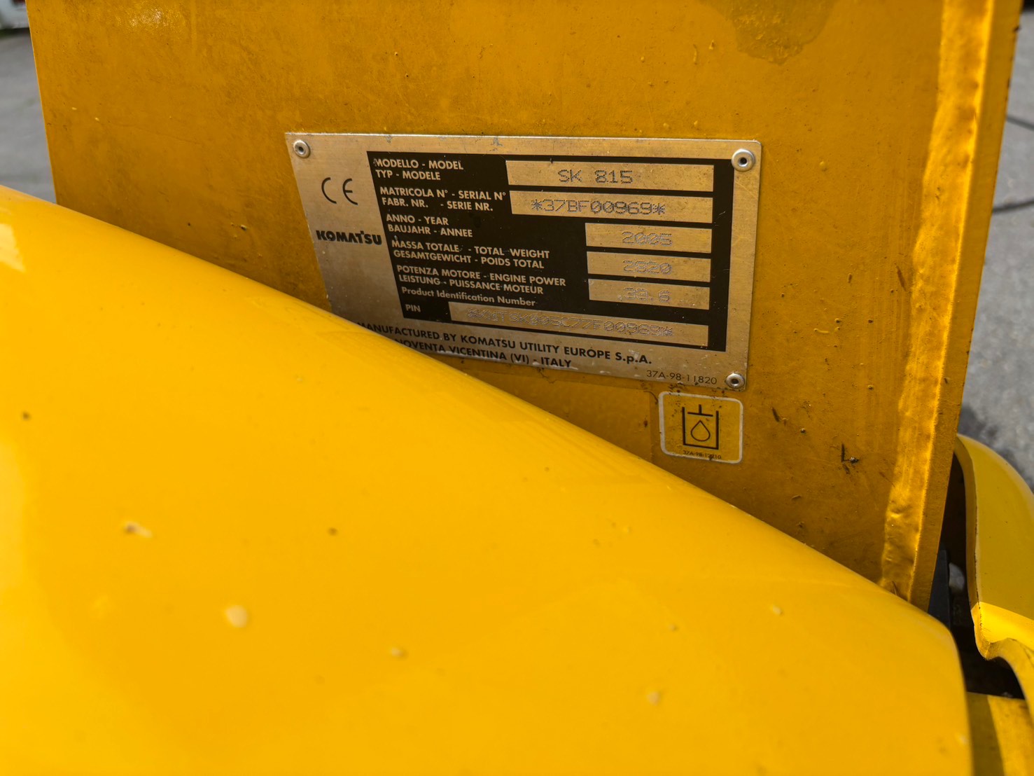 KOMATSU SK815 画像 7