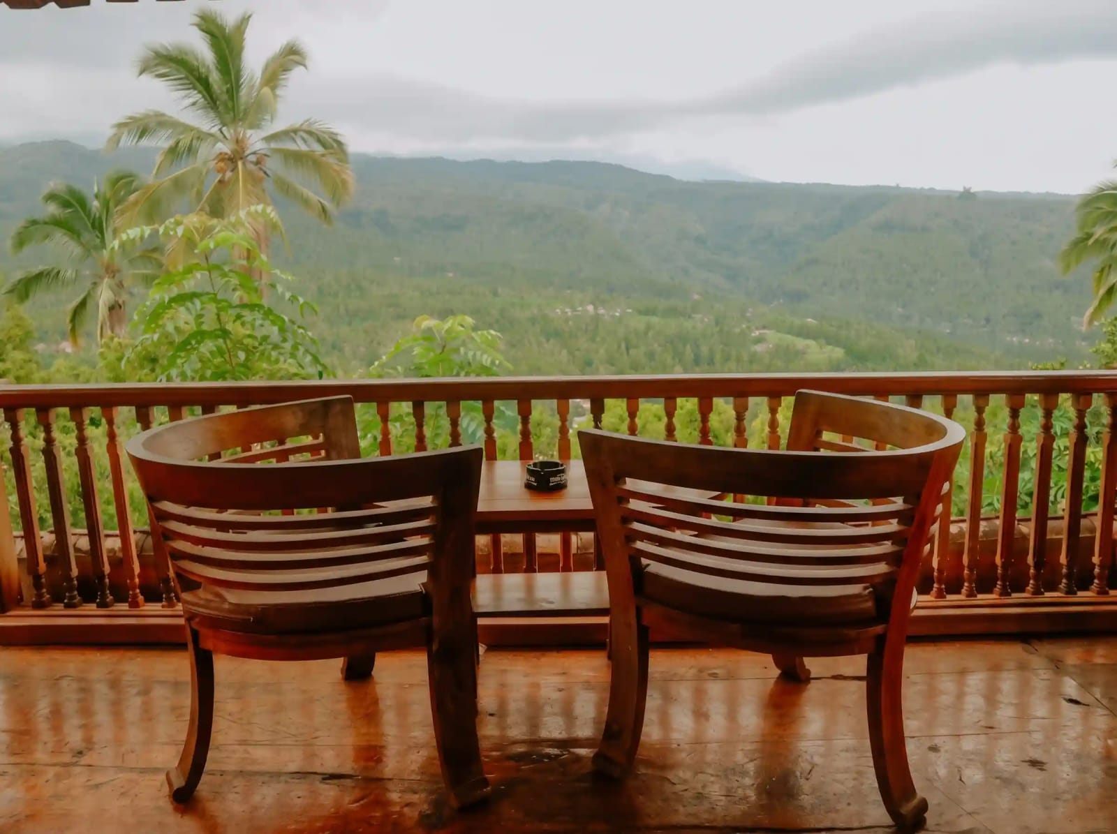 Misty morning in Munduk mountain highlands