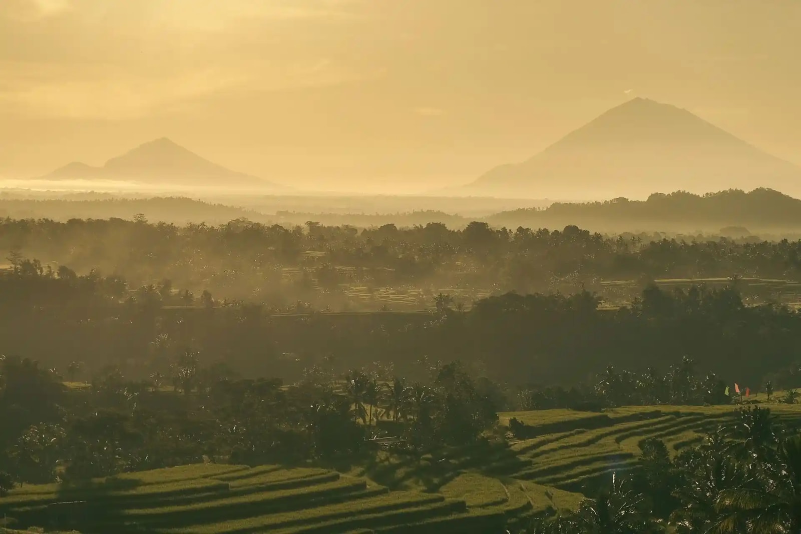 Mount Batukaru Silhouette
