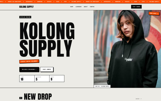 Template Streetwear & Distro