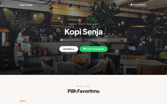 Template Kuliner & Kafe