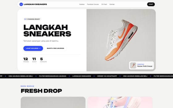 Template Sepatu & Sneakers