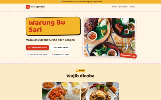 Template Warung Makan