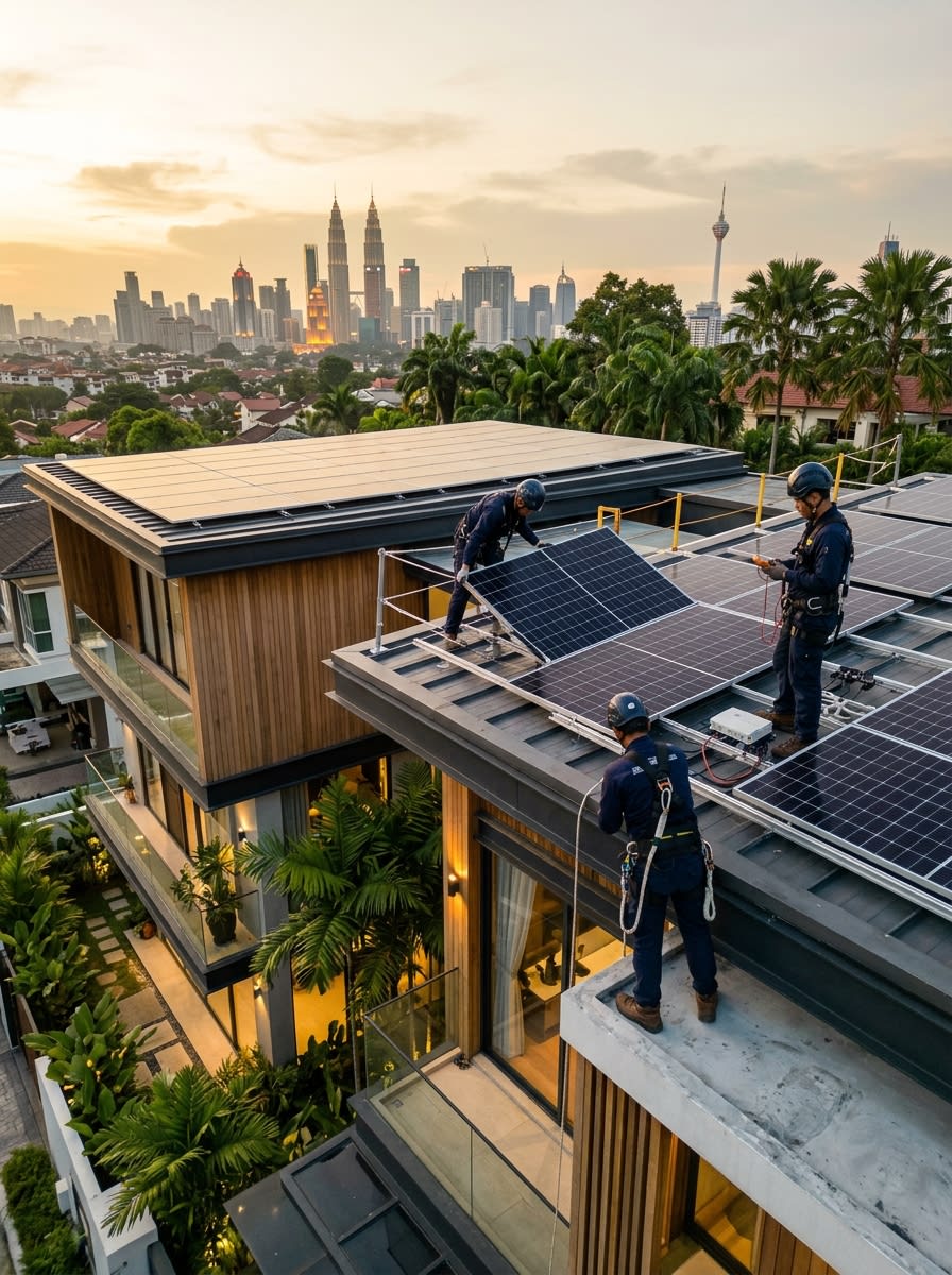 Voltaris rooftop solar installation in Malaysia