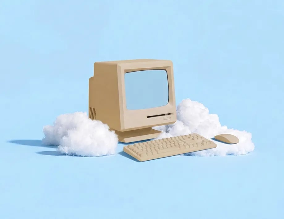 A computer in the clouds.