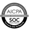 AICPA service organization, SOC compliant.